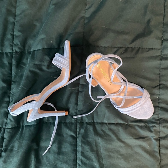 Strappy Light Blue High Heels Allegra K - Picture 2 of 3